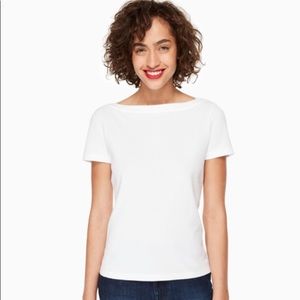 Kate spade essential tee - medium - white